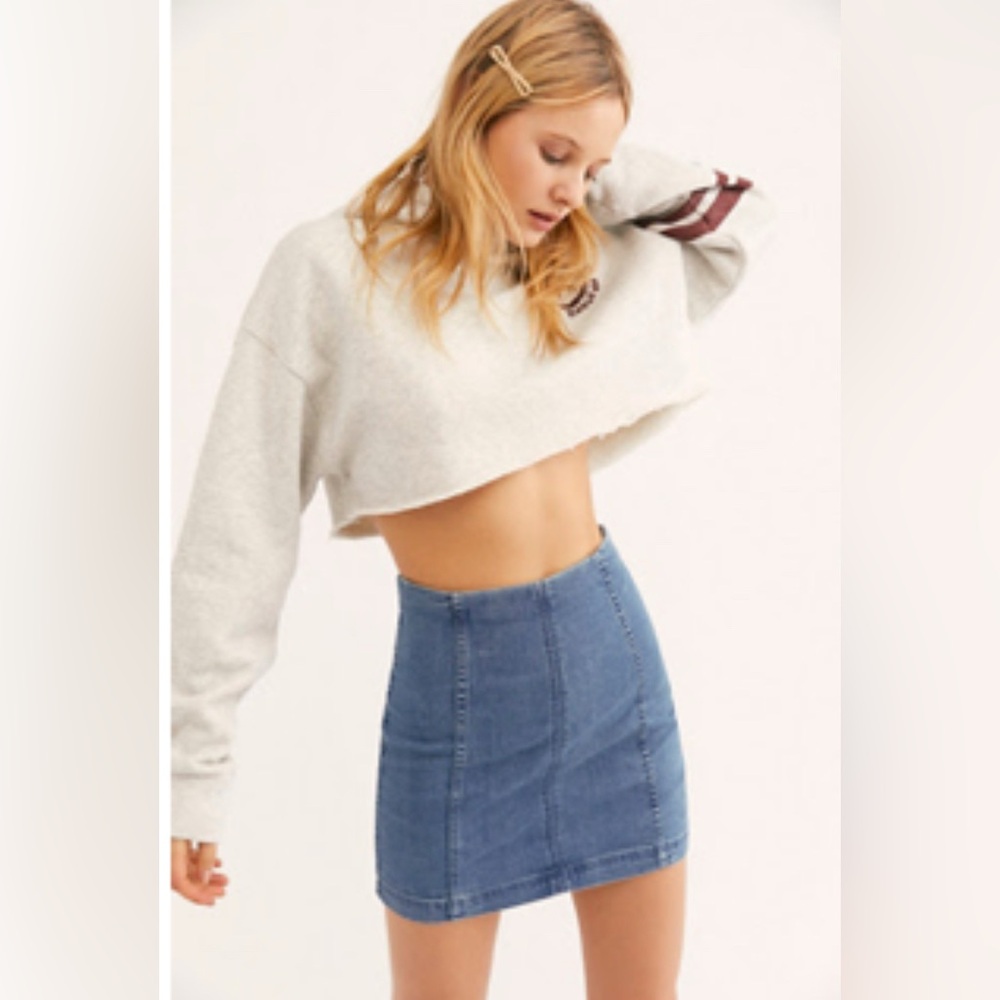 Free People Modern Femme Demi Mini Skirt